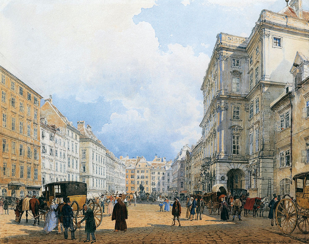 The Neue Markt (Mehlmarkt) by Rudolf von Alt, 1836