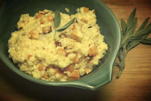 Butternut Squash Risotto with Green Apple