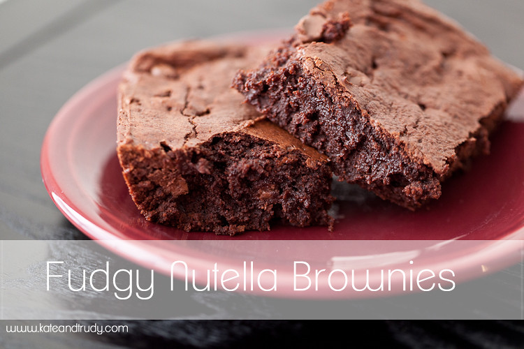 Cooking & Recipes | www.kateandtrudy.com - World Nutella Day Brownies