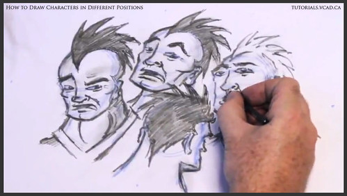 learn how to draw characters in different positions 032
