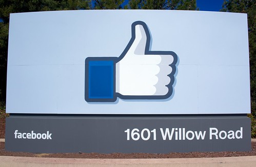 Facebook headquarters sign