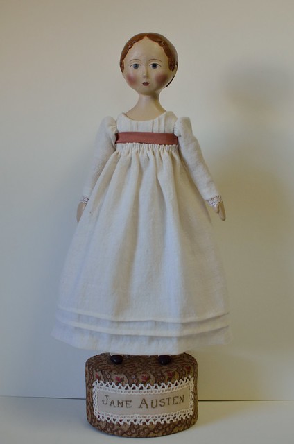 Jane Austen doll and stand