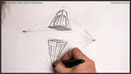 learn how to draw three point perspective 015