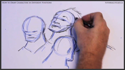 learn how to draw characters in different positions 016