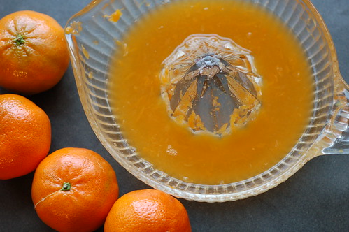 Tangerine Juice for Vegan Mandarin Coconut Cookies by Eve Fox, Garden of Eating blog, copyright 2013