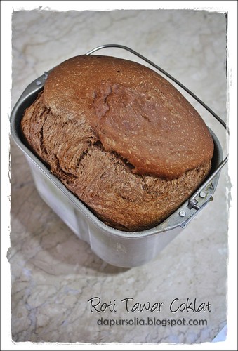 Chocolate Bread Loaf / Roti Tawar Coklat