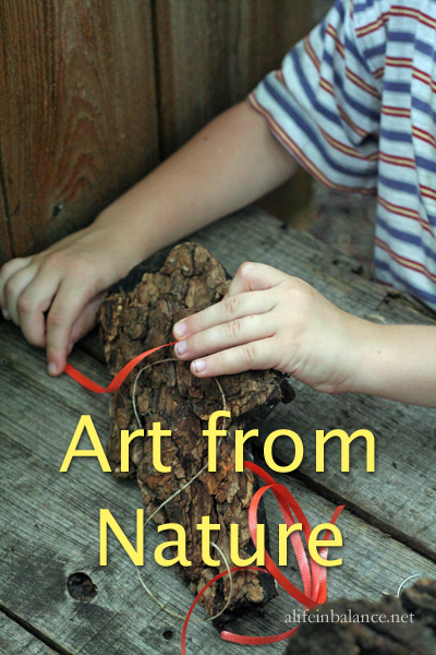 Kid Art from Natural Materials