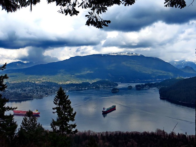 View of Deep Cove from Burnaby Mountain Park