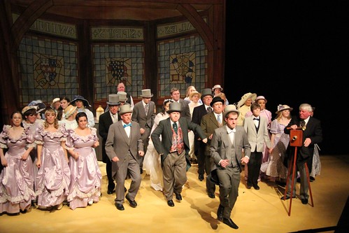 Production shot from Half a Sixpence, the Musselburgh Amateur Musical Association's April 2012 production. Photo © Cordelia Toennies