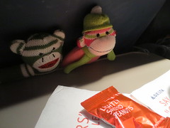 Sock Monkeys on a plane