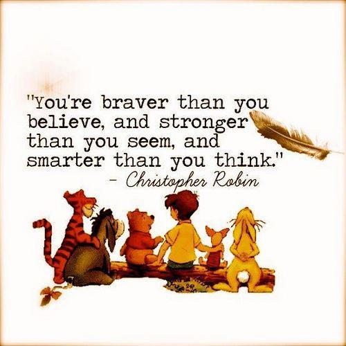 #quotes You’re braver than you believe, and stronger than... by CelebrateQuotes