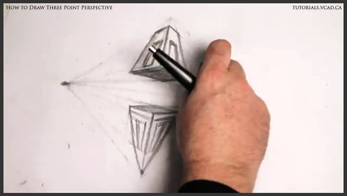 learn how to draw three point perspective 014