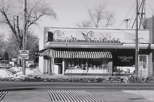 Cupid Candies on West 95th Street.  Evergreen Park Illinois.  Early January 1988. by Eddie from Chicago