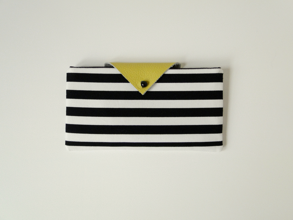 Striped Wallets by Fabric Paper Glue