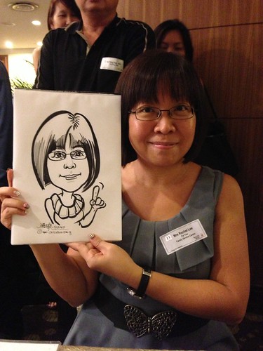caricature live sketching for South West ComCare Local Network Anniversary Dinner cum ComCare Awards 2013 - l