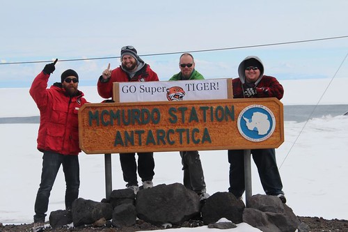 Members of the Super-TIGER team in Antarctica