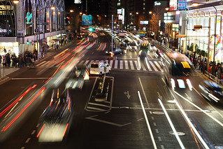 Shinagawa crossing blur