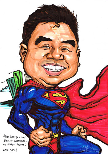 Superman caricature
