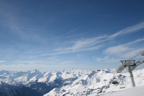 View from the summit of the 3 valleys
