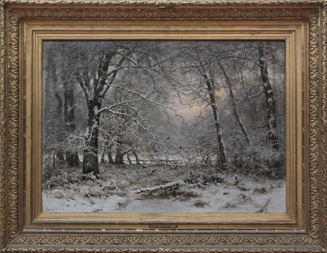 Bos bij winter, Lodewijk Franciscus Hendrik Apol 1875