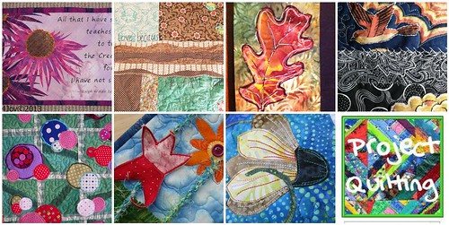 7 quilted creations made for the Project QUILTING annie's Voice Challenge