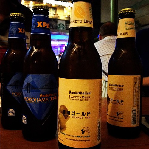 あら、こんな所に湘南ゴールドとXPAが！他にも日本のクラフトビールが色々あります。