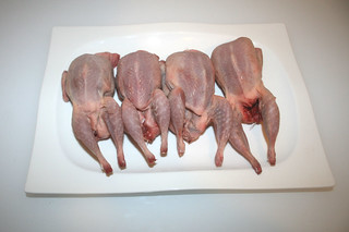 01 - Zutat Wachteln / Ingredient quails