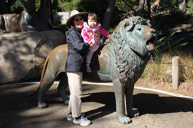 Mio and Grandma at the SF Zoo