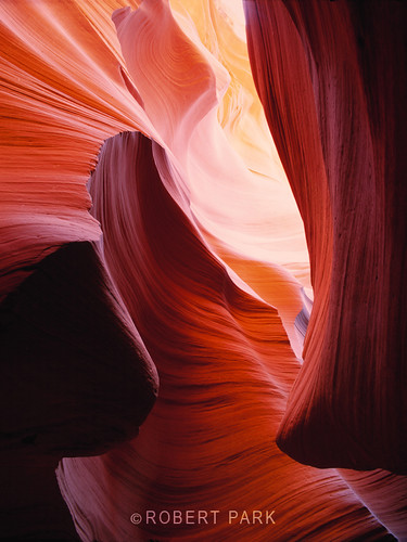 "Inner Sanctuary" Antelope Canyon, By RobertPark http://www.robert-park.comf by Robert Park Photography