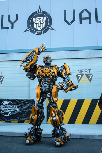 Transformers: The Ride 3D characters and Supply Vault store