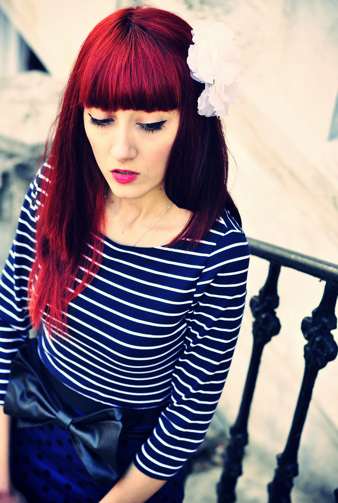 stripes and bow