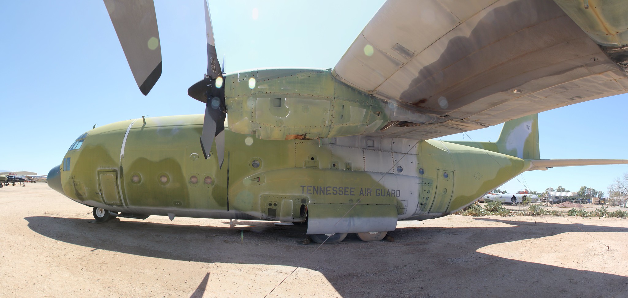 Lockheed C-130A Hercules Side (10366 x 4925)