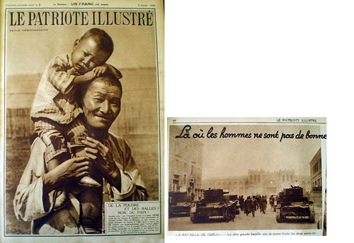 «Le patriote illustré», 9 de enero de 1938, a la derecha fotografía de Agustí Centelles i Ossó. by Octavi Centelles