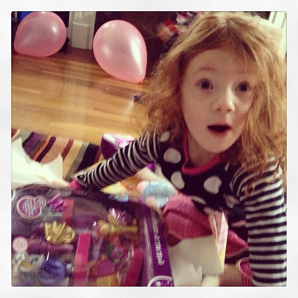 OMG IT's TWILIGHT SPARKLE!!!!  BEST BIRTHDAY EVER!!!!!!! #four #birthday #mlp #mylittlepony