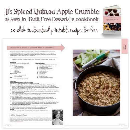 Download Guilt-Free Desserts Spiced Quinoa Apple Crumble printable