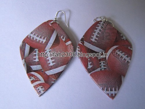 Handmade Jewelry - Card Paper Earrings (17) by fah2305