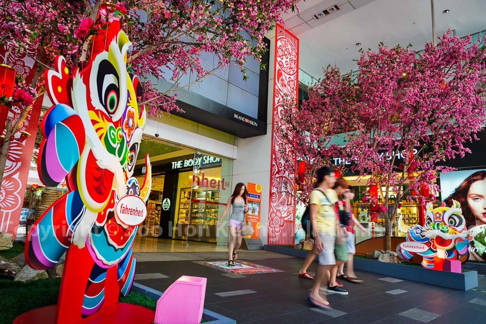 Chinese New Year Decorations @ Fahrenheit88, KL, Malaysia