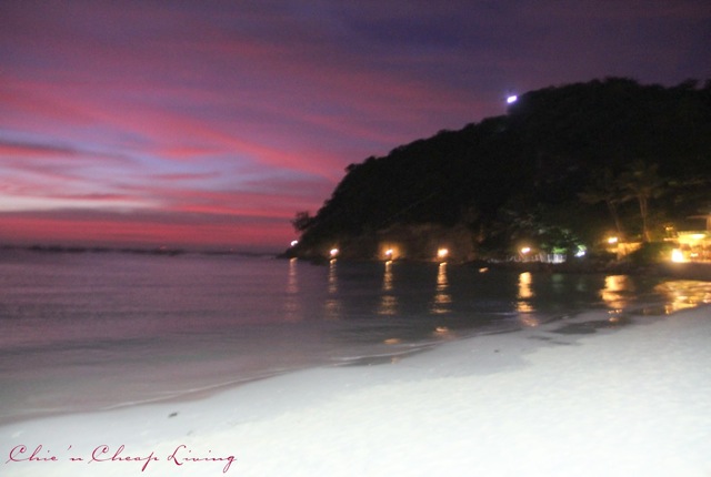 Boracay beach at night by Chic n Cheap Living