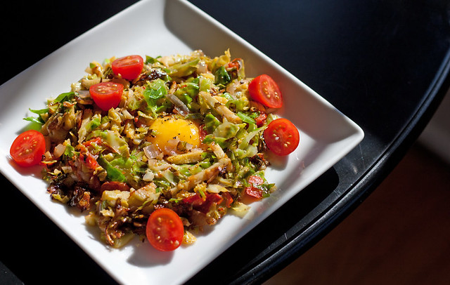 Brussels Sprout Breakfast Hash