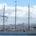 El Alva velero escuela de la marina Laroverket Suecia en el puerto de Las Palmas de Gran Canaria