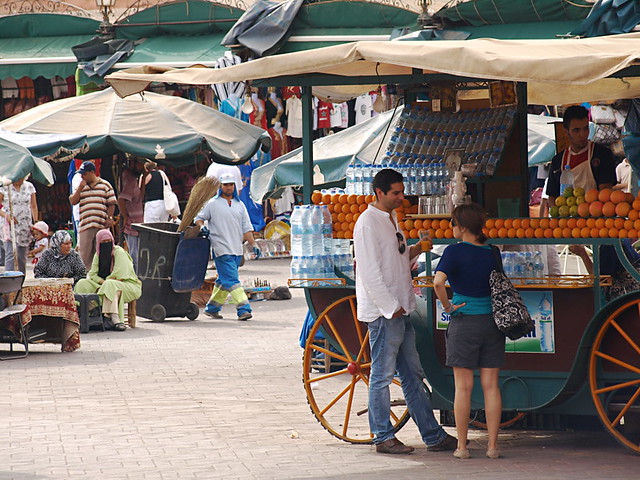 Orange vendor at Jemaa El Fna