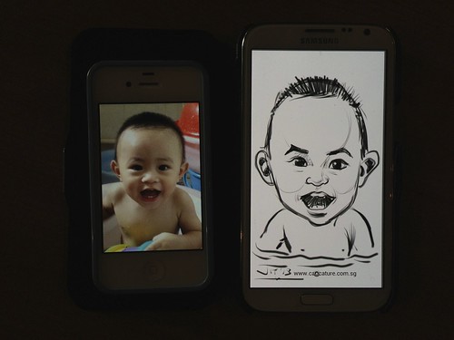 digital caricatures on Samsung Galaxy Note 2 for Stabilo - 8