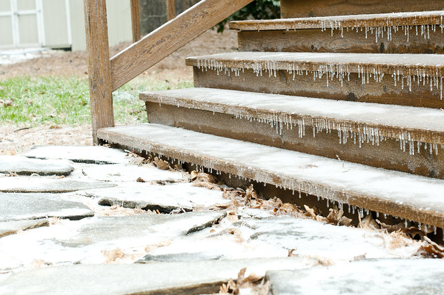 icy stairs
