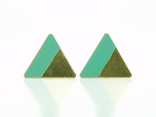 Minimalist Triangle Stud Earrings