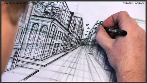 learn how to draw city buildings in perspective 031