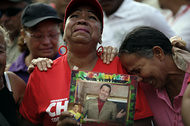 Mourners honored the late President Hugo Chavez who passed on March 5, 2013. Chavez organized the Venezuelan people to take control of their lives and futures. by Pan-African News Wire File Photos