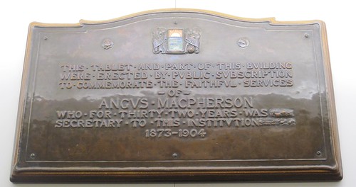 Angus Macpherson Plaque.  North Riding Infirmary