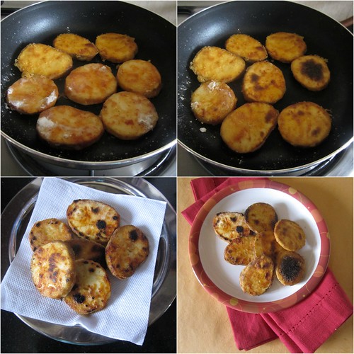 Kananga Phodi - Tawa fried Sweet Potatoes-step3