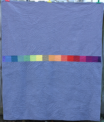 Rainbow Plus Quilt, back