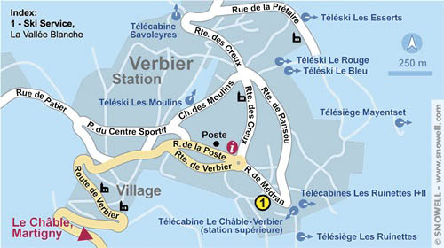 Mapa de Verbier